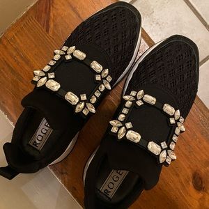 Roger Vivier Viv Run Crystal Buckle Sneakers